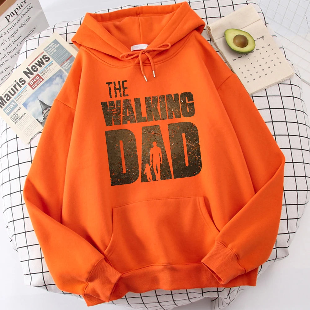 The Walking Dad Printing Hoodie