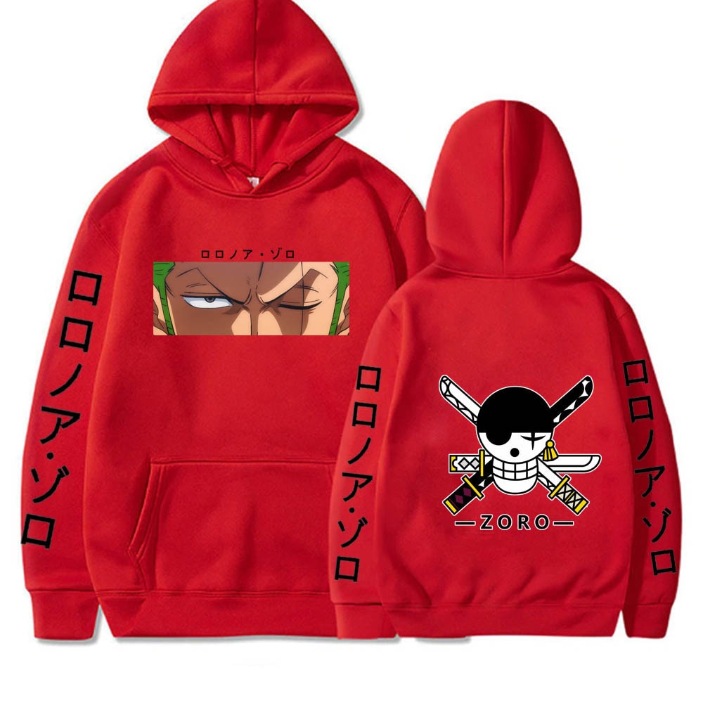 Roronoa Zoro Print Hooded