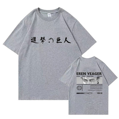 Attack On Titan Eren Yeager Printed T-Shirt