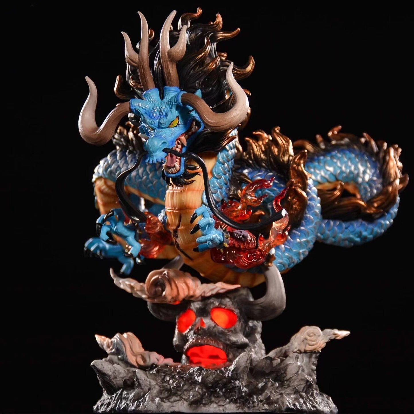 One Piece Kaido Dragon Four Emperors With Lamp PVC Action Model