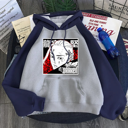 Ryugujistyle Tokyo Revengers Draken Manga Print Hoodie