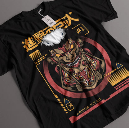 Armored Reiner Braun Attack On Titan T-shirt