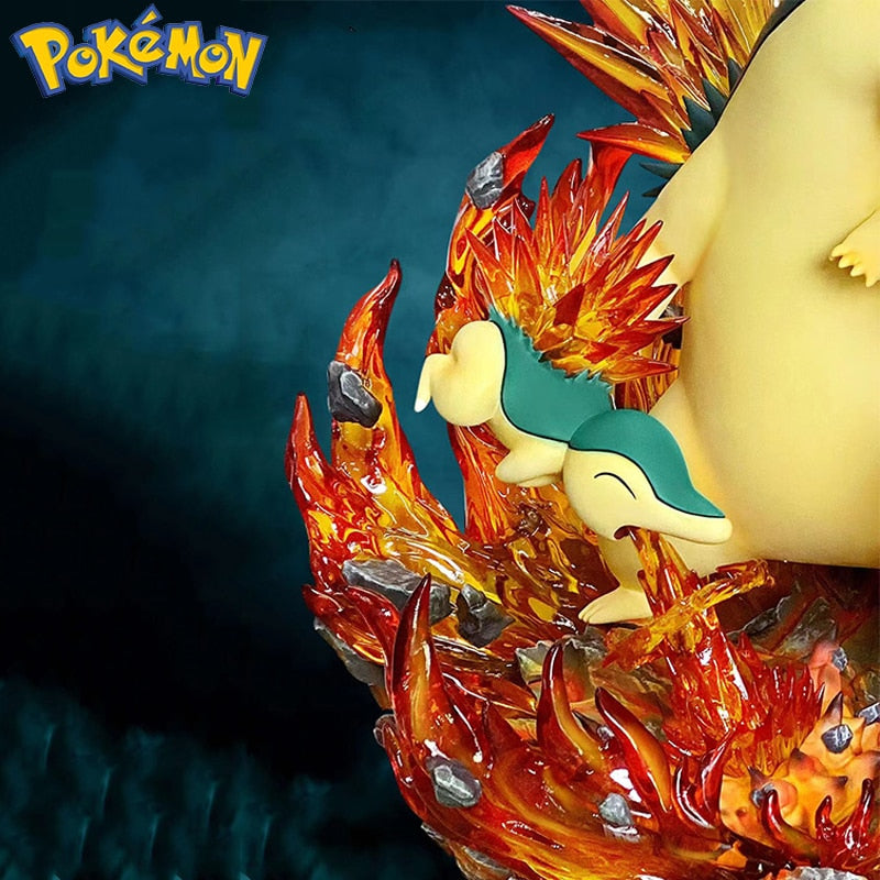 Pokemon Evolution Cyndaquil Battle Model Figure