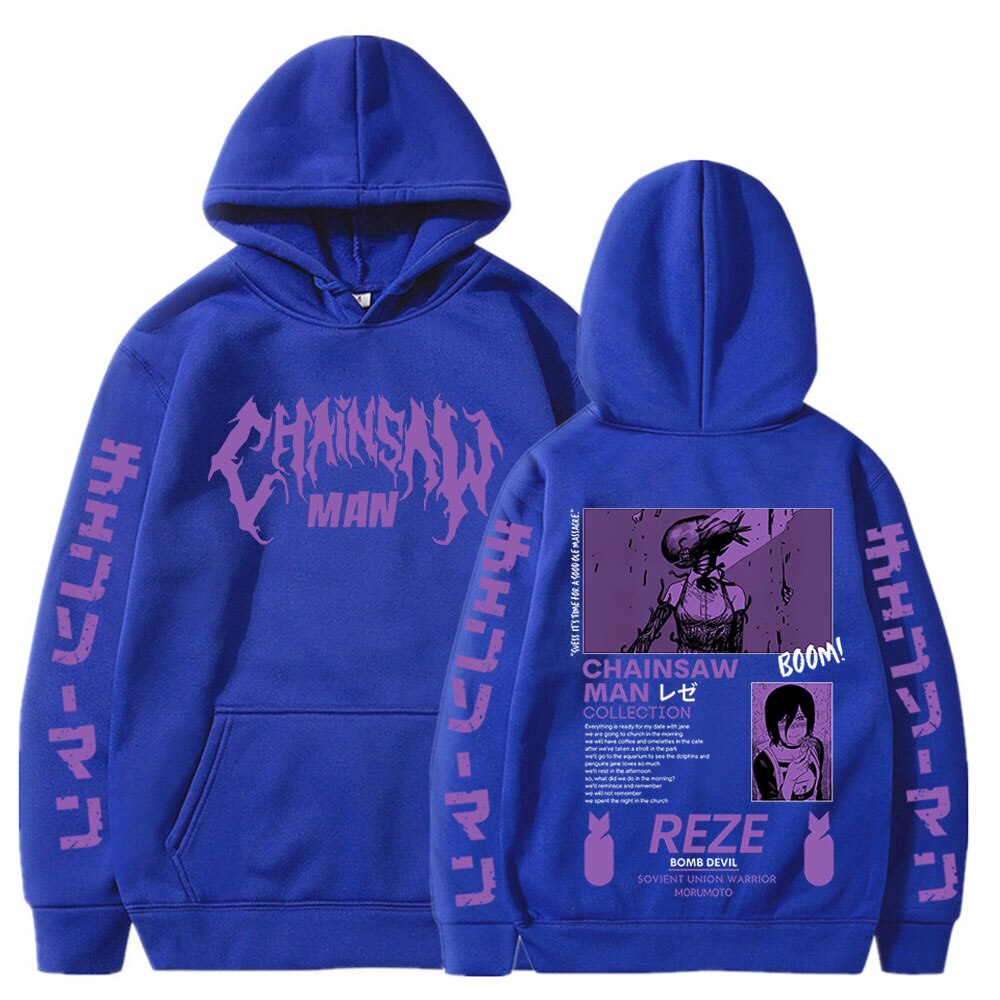 Chainsaw Man Reze Print Hoodie