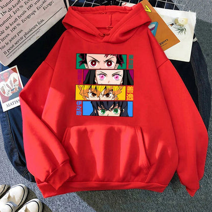 Kamado Tanjirou Kamado Nezuko Printed Hoodie