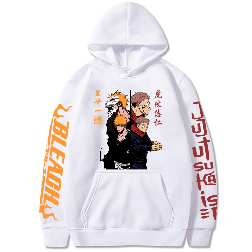 Yuji Itadori Kurosaki Ichigo Print Hoodie