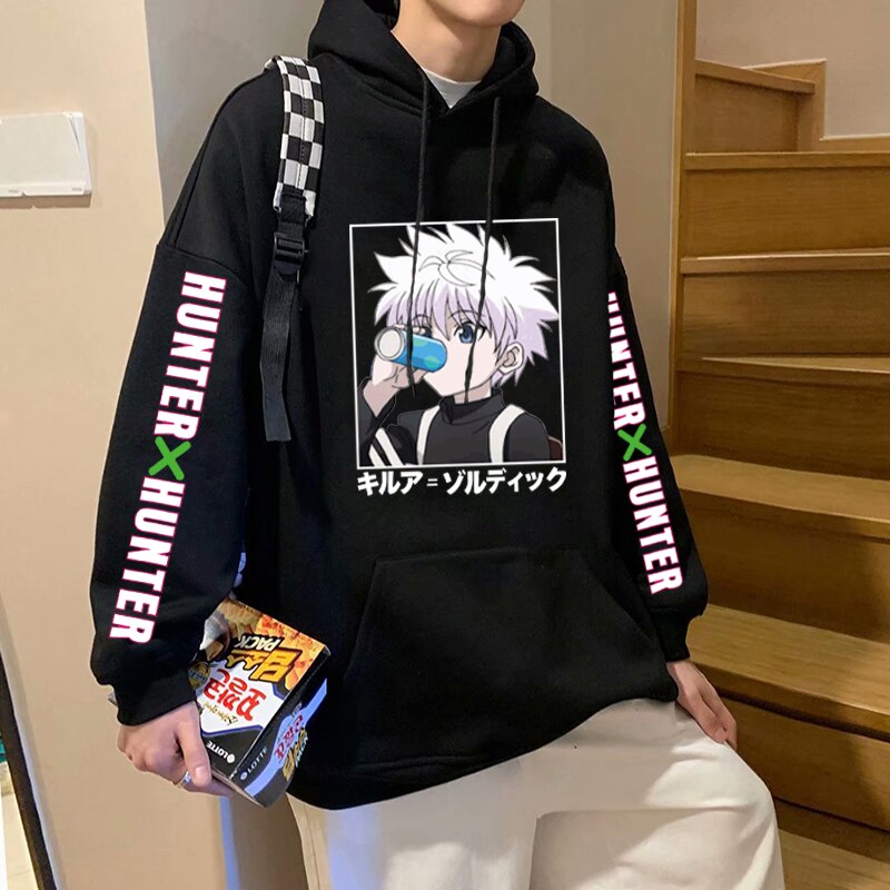 Hunter X Hunter Killua Zoldyck Drink Water Hoodies