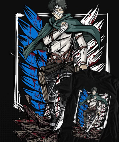 Attack on Titan Capitán Levi Honor Batalla Final T-Shirt