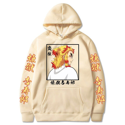 Demon Slayer Rengoku Kyojuro The Flame Hashira Hoodie