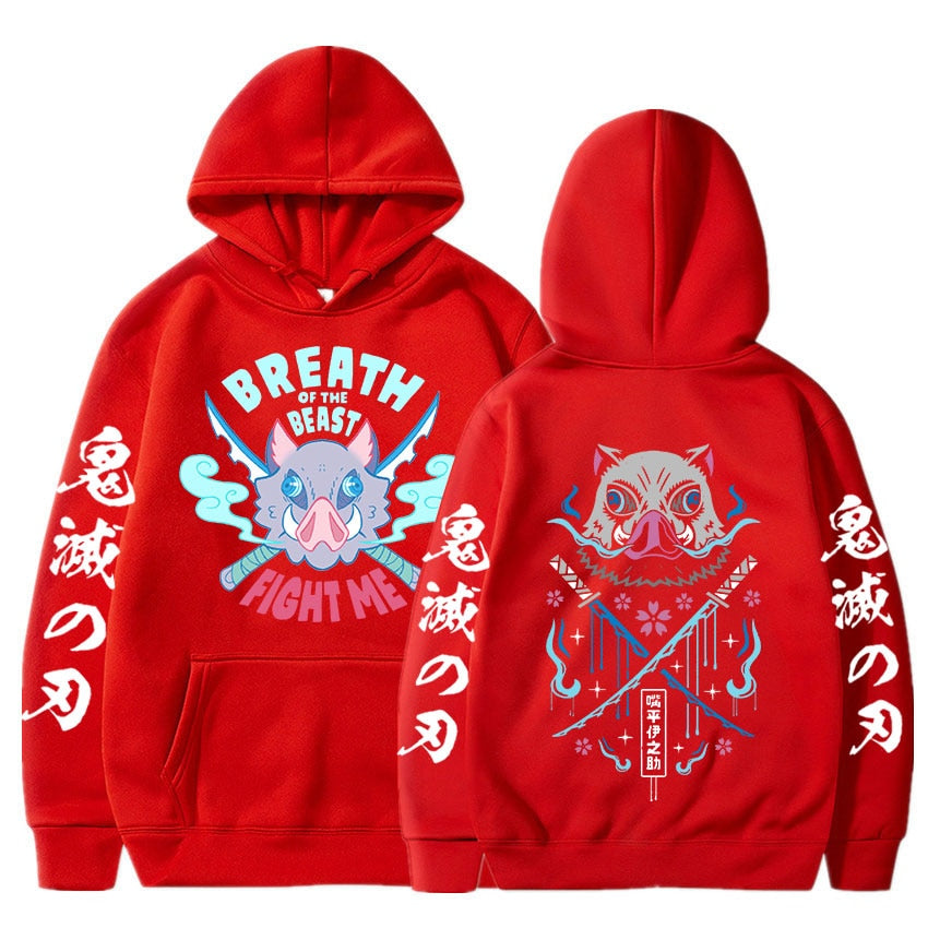 Demon Slayer Fight Inosuke Hoodie