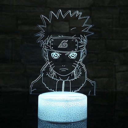 Naruto Uzumaki Akatsuki Kakashi Hatake 3D Table Lamp