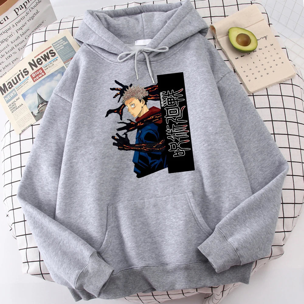 Jujutsu Kaisen Itadori Yuuji Anime Prints Hoodie