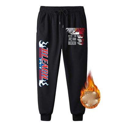 Bleach Print Thicken Sweatpants