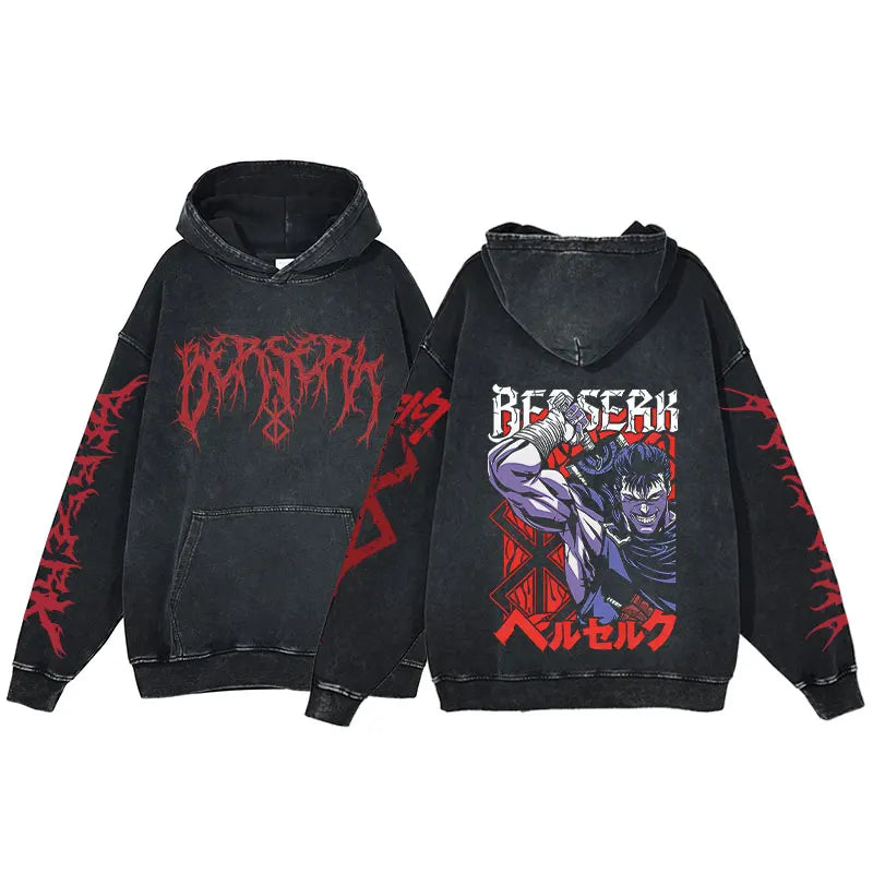 Berserk Acid Washed Hoodie