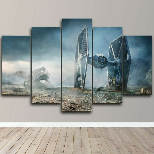 5 Piece Star Wars Tie Fighter Art Canvas