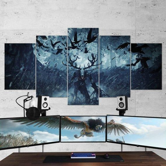 The Witcher Wild Hunt Kernun Wall Art Canvas