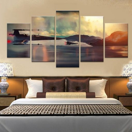 5 Piece Star Wars Scenario Wall Art Canvas