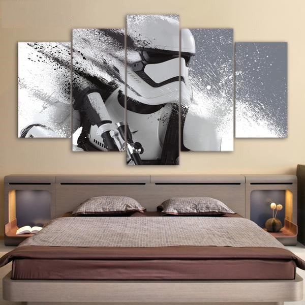 5 Piece Star Wars Movie Stormtrooper Wall Art Canvas