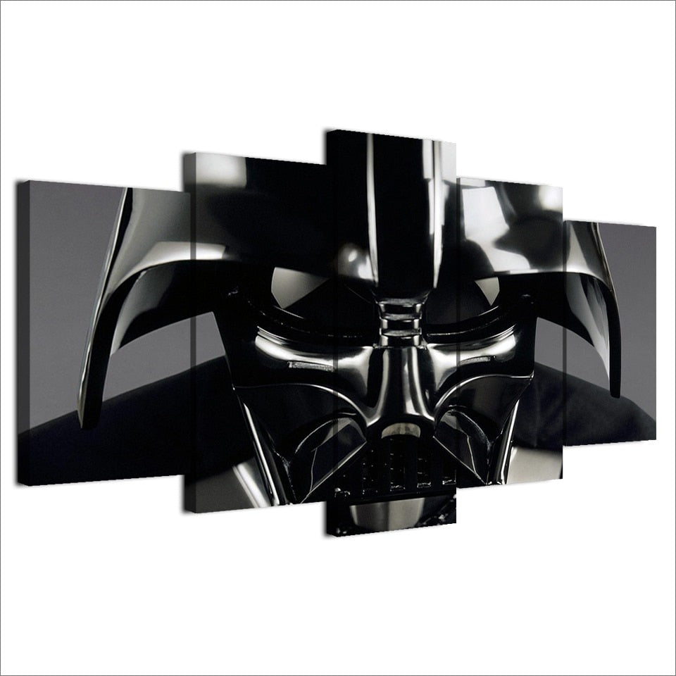 5 Piece Star Wars Movie Darth Vader Wall Art Canvas