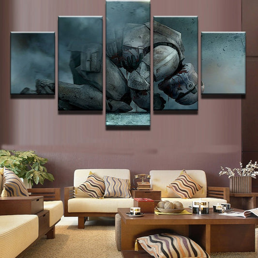 5 Piece Soldiers Star Wars Art Canvas